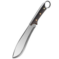 Couteau à découper les os de 19,5 cm, design moderne et minimaliste, facile à nettoyer, en acier inoxydable massif, manche en bois, finition miroir, pour l'extérieur