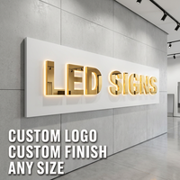 Letrero Luminoso Personalizado 3D, Logotipo Metálico, Nombre de Empresa, Letras Iluminadas 3D para Salón de Belleza