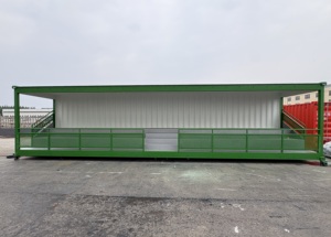 Structure de gradins sportifs en conteneurs de 40 pieds avec toit solide et fond de conteneur de 40 pieds x 20 pieds pour événements sportifs de club - Product Image 2
