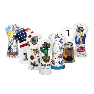 OEM Factory Pu Leather Golf Headcover Waterproof Custom Design Golf <b>Head</b> <b>Cover</b> Protection Golf Wood Headcover - Product Image 1