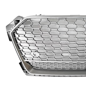 กระจังหน้ารถรังผึ้งสีเงิน RS5สำหรับรถ Audi A5 S5 B9กระจังหน้ารถยนต์สำหรับ Audi 2017 2018 2019 - Product Image 4