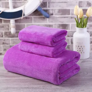 High density Soft quick-dry microfiber towels detailing GYM fitness towel microfiber bath towel set with logo customized