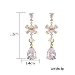 RAKOL EP5121 2025 Fashion <b>Earrings</b> Jewelry Women Flower 925 Sterling Silver <b>Earrings</b> Wedding Bridal Tear Drop <b>Earrings</b> for Women - Product Image 5