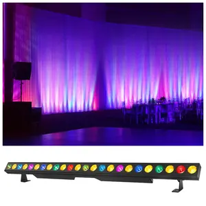 80W DMX RGB LED sahne işık 3in1 ses aktif kontrollü DJ ışığı Bar kilise düğün dans parti aydınlatması led duvar yıkayıcılar