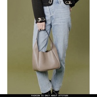 Sac à main hobo en cuir véritable pour femme, tendance minimaliste et simple, nouvelle tendance, vente chaude