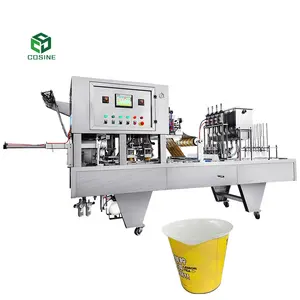 Full Automatic Juice Liquid Cup Machine With 8 Filling Head