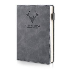 A5 Notebooks Business Planner and Journal Custom Logo PU Leather Notebook Meeting Record Diary for School - Product Image 1