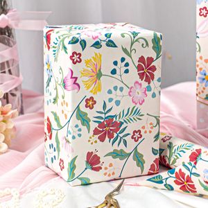 Floral Wrapping <b>Paper</b> Roll 17 In X 32.8 Ft Double Sided Recyclable Gift Craft Vintage Flower Design - Product Image 5