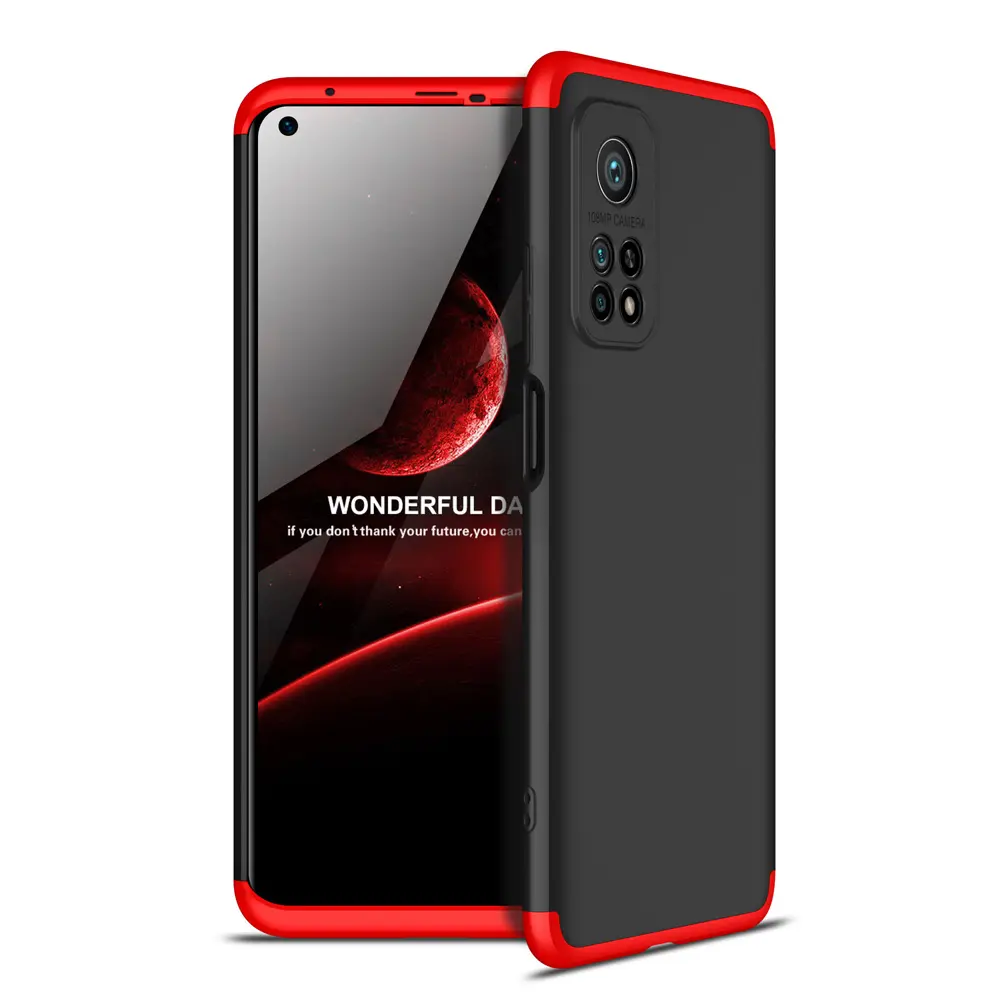 Hot Sales GKK Shockproof 3 in 1 Hard PC Plastic Mobile Phone Protective Bags Back Cover Coque Case For Xiaomi Mi 10T / 10T Pro