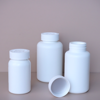 Vente en gros 100ml 200ml 300ml 400ml Bouteille de capsule en PE Bouteille de médecine blanche résistante à la lumière avec couvercle à vis à pression