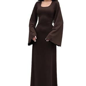 Vente en gros de robes de soirée sexy pour femmes, robes longues élégantes, robes maxi à manches longues de haute qualité, sur mesure OEM - Product Image 3