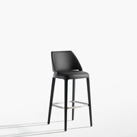 Tabouret de bar haut sans dossier en bois brun pour la maison ou le bureau
