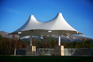 Auvent <span class=keywords><strong>Commercial</strong></span> pour Centres Commerciaux – Toit Tensile en Acier Léger et Esthétique avec Marquage Personnalisé, Services de Soudure et de Découpe - Product Image 5