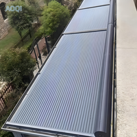 Panneau Pare-Soleil à Commande à Distance à Fonctionnement Silencieux, en Alliage d'Aluminium, Volet Roulant pour Véranda