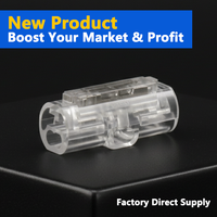 Connecteurs rapides à vis en plastique 1/2/3 broches pour éclairage LED, 300V 5A, contacts en cuivre, connexion plate à sertir en PC