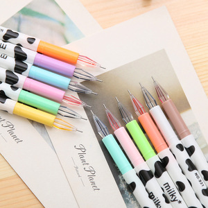 Bolígrafo de Gel Kawaii con Diseño de Vaca Color Leche, 12 Colores, para Estudiantes, Bolígrafos de Gel con Diamantes Escolares - Product Image 5