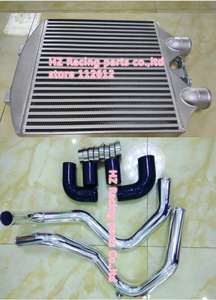 Intercooler para vw <span class=keywords><strong>Polo</strong></span> <span class=keywords><strong>9N</strong></span> 1,8 <span class=keywords><strong>GTI</strong></span> 1.9TDI + kits de tubería + barra de soporte y estilo de placa - Product Image 6