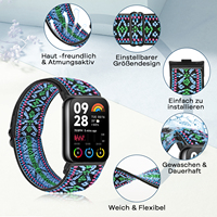 correa de reloj elástica y ajustable de nailon para xiaomi redmi watch 5 / redmi watch 4 / xiaomi smart band 9 pro / smart band