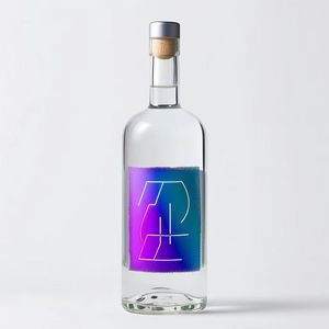 Bouteilles de liqueur, de <span class=keywords><strong>vin</strong></span> et de vodka en verre plat de haute qualité, fabriquées à la main, 375 ml, 500 ml, 750 ml, design élégant et tendance - Product Image 5