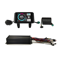 Kits de conversion de vélo électrique 48-72V 135mm Dropout 3000W, contrôleur à onde sinusoïdale 48-72V 60A, écran couleur UKC1