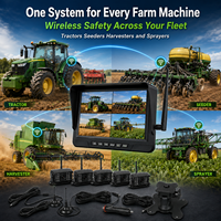Kabelloses 1-Kanal Plug-and-Play Traktor-Kamera-Set 7-Zoll IP68 Monitor mit Nachtsicht, BSD & vibrationsresistentem Design