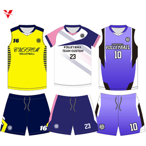 Vêtements de sport personnalisés Nouveau design Maillot de volley-ball Chemise de volley-ball sans manches en gros Ensembles imprimés respirants Volley-ball unisexe - Product Image 1