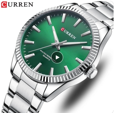 CURREN 8425 Brand Watch Men's Fashion Simple Stainless Steel Quartz Wristwatch Reloj Luminous Clock Men's Classic Travel Watches