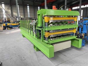 Machine de fabrication de tôles de <span class=keywords><strong>toiture</strong></span> en <span class=keywords><strong>zinc</strong></span> à triple rouleau à bon prix - Product Image 2