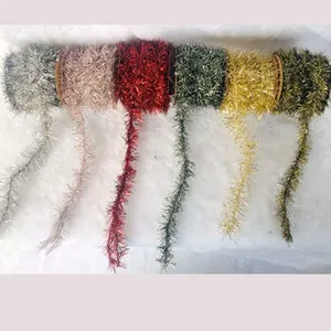 Christmas Tinsel Garland สำหรับต้นคริสต์มาสการตกแต่งขนาดเล็ก