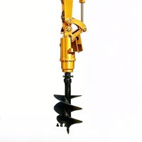 Tarière hydraulique résistante à l'usure, directement d'usine, pour mini-excavatrice de 1,5 à 2,5 tonnes, accessoire de forage pour pieux de fondations, OEM ODM