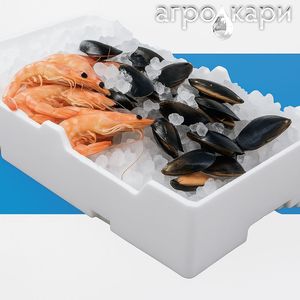 Thân thiện với môi cách điện <span class=keywords><strong>EPS</strong></span> Cá hộp nhiệt bọt mát cho hải sản lưu trữ cá đông lạnh Giao thông vận tải có thể tái chế xốp hộp cho - Product Image 3