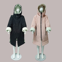 Parka de bain unisexe grande taille personnalisée, populaire, imperméable, entièrement zippée, doublure polaire, pour l'hiver et la plage