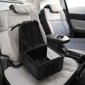 Kinghon Asiento Elevador Portátil Transpirable para Perros Pequeños y Medianos, Cesta Delantera Plegable para Coche con Estampado para Gatos - Product Image 2