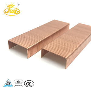 Nouveau Style Cuivre Plaqué 16GA <span class=keywords><strong>U</strong></span> Type <span class=keywords><strong>Clou</strong></span> <span class=keywords><strong>En</strong></span> Acier 35MM Emballage Carton de Base - Product Image 4