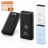 Batterie externe magnétique HYTO 10000mAh 22.5W avec câbles intégrés, chargeur sans fil pour montre, charge rapide, pack de batterie pour smartphones
