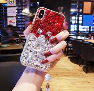 Sang trọng Rhinestone tua trường hợp đối với <span class=keywords><strong>iPhone</strong></span> 15 14 13 mini 12 11 Pro Max x XS XR 7 8 cộng với Bling Kim Cương khá cô gái điện thoại Bìa - Product Image 2