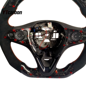 Ytcarbon พวงมาลัยคาร์บอนไฟเบอร์แท้อุปกรณ์ตกแต่งภายในรถยนต์สำหรับ Astra EV K OPC GS <span class=keywords><strong>GSI</strong></span> ปรับเปลี่ยนสไตล์การแข่งรถ - Product Image 4