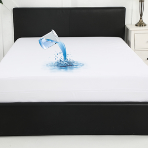 Premium Jersey örgü su geçirmez yatak koruyucu ile fermuar nefes şilte kılıfı - Product Image 1