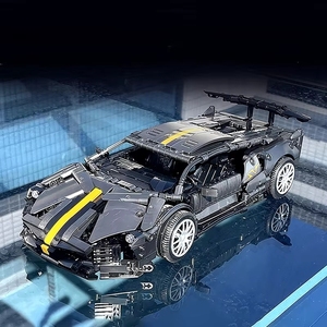 MORK 023015 1:14 <strong>Bat</strong> Car Vehicle MOC Assembly <strong>Brick</strong> DIY Toys Super Speed Model for Kids Gift Building Blocks Set - Product Image 5