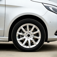 Jantes en alliage forgé sur mesure, sport, à dix branches, entièrement polies argentées, 16-22 pouces, 5x112, 5x114.3, 5x120 pour Toyota Yaris