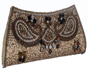Bolso de mano Lowellcraft de satén para mujer, bolso de mano con forma de sobre grande para fiesta formal de noche, L-64 - Product Image 1