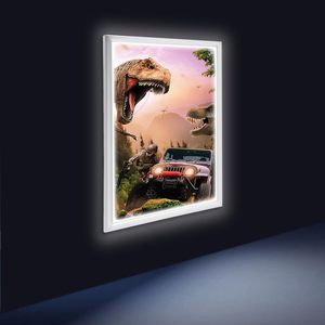 High Brightness Aluminum Alloy Frame Profile Backlit LED Light <b>Box</b> Wall Mounted Display Advertising Illuminated Lightbox Signs - Product Image 1