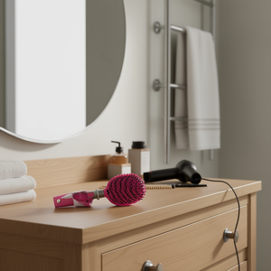 MNJ Hair Brush Set 12Pcs Pink Round Brush For Styling And Blow Drying - Product Image 2