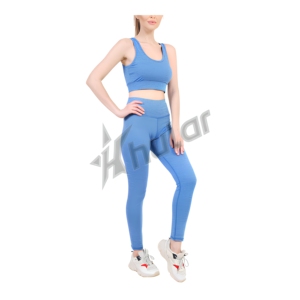 Conjuntos Deportivos de 2 Piezas para Mujer, Shorts para Gimnasio y Fitness, Levanta Glúteos, Transpirables, de Secado Rápido, Spandex/Algodón, Ropa Deportiva de Verano para Mujer, Venta al Por Mayor - Product Image 1
