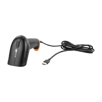 Netum S8 Scanner de codes QR Cmos 2D sans fil à balayage rapide pour supermarché Scanner de codes à barres portable