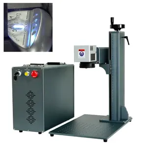 Free sample jpt 30w 60w fiber laser die marking machine for label