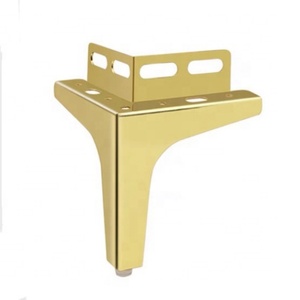 Corner Codes Metal <b>Black</b> Golden Furniture Feet Heavy Duty <b>Table</b> Legs Corner <b>Sofa</b> Leg - Product Image 1