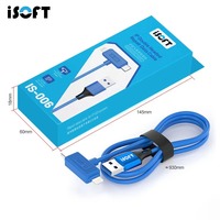 Câble de réparation de récupération de données à double interface iSoft IS-006 pour tampon IP série complète clignotant automatique et ligne de transmission de données