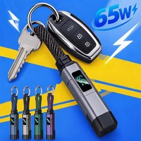 Câble USB C 4-en-1 avec affichage V/A/W, charge rapide 65W avec cordon de charge LED