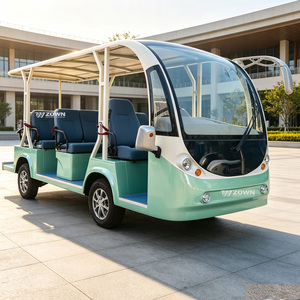 Navette électrique panoramique ZOWN Orange pour le transport de visiteurs en plein air, multi-passagers, pour les circuits de parcs - Product Image 1